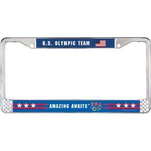  Olympic 5 Rings Metal License Plate Frame Sports 