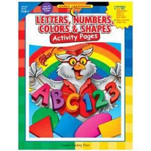  CREATIVE TEACHING PRESS BOOK LETTERS NUMBERS COLORS & 