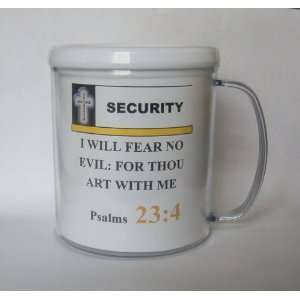 Psalms 23 Coffee Mug   Cup Features Security Scripture  