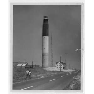  Oak Island Lighthouse,Cape Fear River,NC,2 boys,Highway 