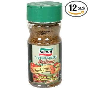 Sbarro Toppings, Sundried Tomato Basil, 1.93 Ounce Package (Pack of 12 