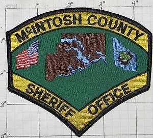 OKLAHOMA, McINTOSH COUNTY SHERIFF OFFICE PATCH  