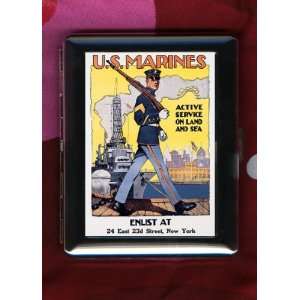  Active Service On Land And Sea WWi US Marines ID CIGARETTE 
