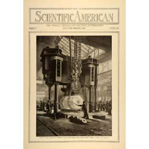  1915 Print Scientific American Krupp Gun Foundry Essen 