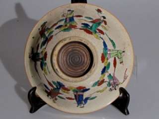 ANTIQUE CHINESE CERAMIC BOWL . LOVELY OLD PIECE WITH FINE DETAIL 