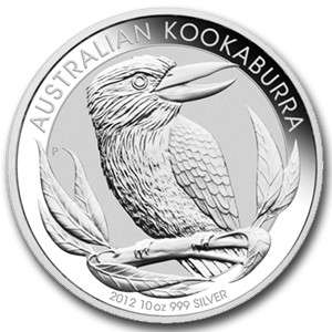 2012 Australian Kookaburra 10 oz Silver Coin Beautiful  
