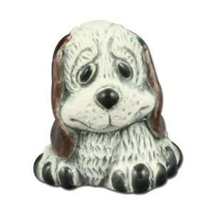  20mm White Dog Ceramic Beads Arts, Crafts & Sewing