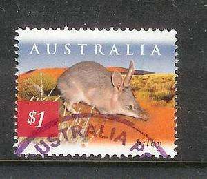 15654 AUSTRALIA USED 2002 BILBY SHEET see 1000 Australia lots  