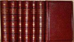 THE COMPLETE WORKS OF CHARLES DICKENS. Leather Library Set. Includes A 