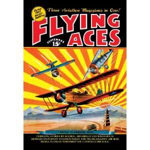  Flying Aces over the Rising Sun 28X42 Canvas