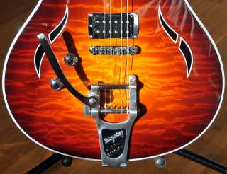 LEFT HANDED TAYLOR T3 BIGSBY TABACCO SUNBURST   QUILTED MAPLE TOP 