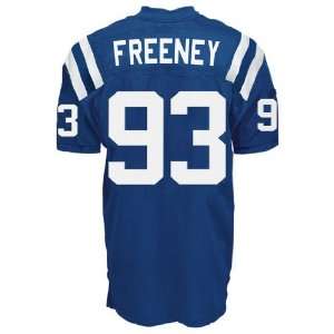 93# Freeney Indianapolis Colts Blue Jerseys Authentic Football Jersey 