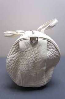 875 Bone Alexander Wang Silver Studded Rocco Duffle Bag  