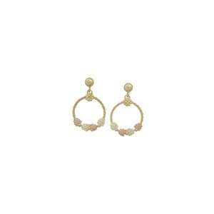  ZALES Black Hills Gold Doorknocker Earrings gold pendants 