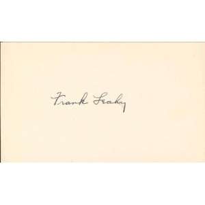  Frank Leahy Autographed 3x5