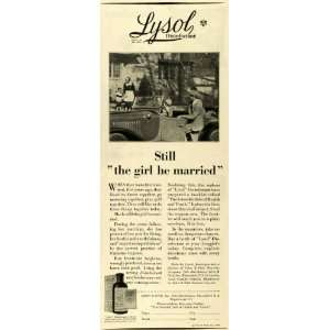  1928 Ad Lehn & Fink Inc Bloomfield NJ Lysol Disinfectant 