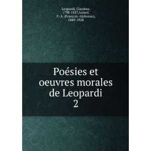    1837,Aulard, F. A. (FranÃ§ois Alphonse), 1849 1928 Leopardi Books