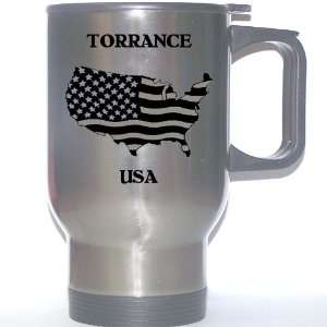  US Flag   Torrance, California (CA) Stainless Steel Mug 