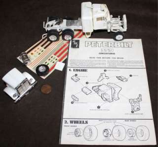   peterbilt 359 conventional model kit hard to find vintage kit made by