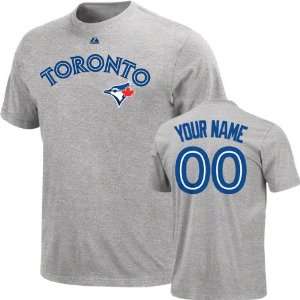  Toronto Blue Jays Personalized Heather Name & Number T 
