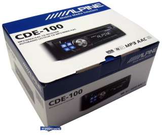 CDE 100 ALPINE CD  WMA AAC USB AUX EQ IPOD STEREO  
