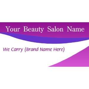  3x6 Vinyl Banner   Beauty Salon Name 