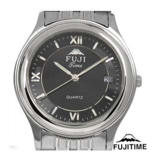 New Unisex FUJITIME M972 A Quartz Stainless Date Watch  