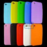 Silicone Back Case Cover For AT&T Verizon Sprint iPhone 4 4G 4S S 