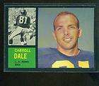 1962 TOPPS #82 CARROLL DALE RAMS ROOKIE EXMINT 5844