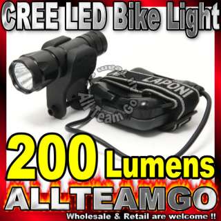 New 200 Lumens CREE LED XR E P4 Bike Bicycle Light B200  