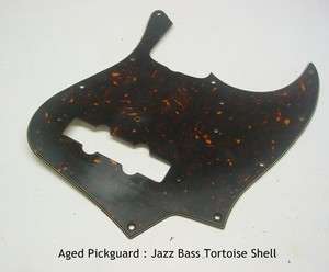 Relic Tortoise Shell Pickguard For Jazz Bass  