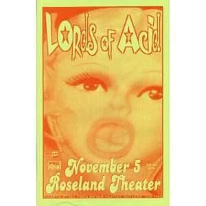  Lords of Acid Portland Original Concert Poster 1999