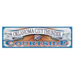  Oklahoma City Thunder 9x30 Wood Sign