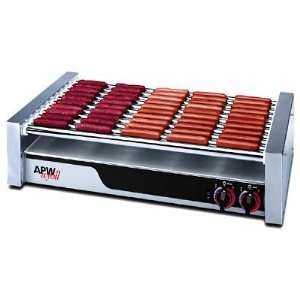  APW   Hot Dog Roller Grill   30 Dog Capacity   Silverstone 