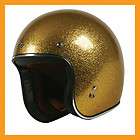 TORC T50 3/4 Open Face Motorcycle Retro Helmet Super Flake Gold XS S M 