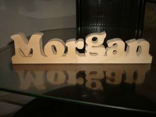 PERSONALISED Name Wood Plaque   Office Child Baby Gift Shower Carved 