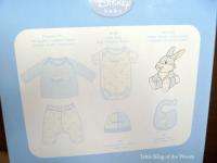 Disney THUMPER Welcome Baby BOY 5 pc Set SEALED NEW Pajamas Bodysuit 