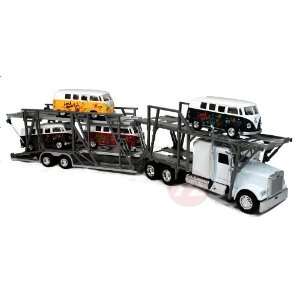  Diecast Freightliner Auto Carrier with Set of Four 5 1962 