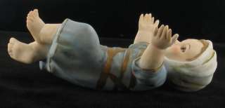 ANTIQUE PIANO BABY BABY JESUS DOLL GLASS EYES BISQUE CHRISTMAS 