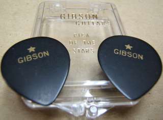 1966 GIBSON GUITARS Pick of Stars PICK CASE+2 PICKS NOS  