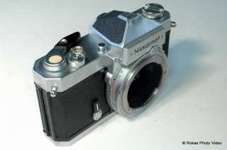 Nikon FTn Nikkormat camera body only all black Rated C  