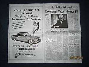   Hill Valley Telegraph newspaper prop replicas from Back to the Future