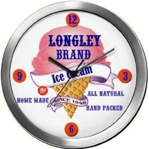  LONGLEY 14 Inch Ice Cream Metal Clock Quartz Movement 