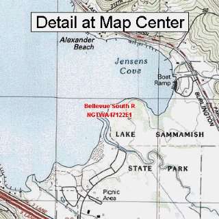  USGS Topographic Quadrangle Map   Bellevue South R 