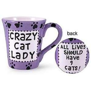  Enesco Our Name is Mud 16443 Crazy Cat Lady Mug 