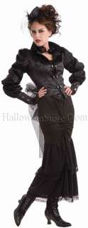 Steampunk Victorian Lady Adult Costume includes Skirt and Jacket with 