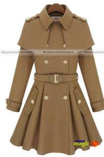 Femme Mode Coat Double Boutonnage Manteau Veste Jacket Nouveau WCOT068 