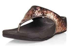 Fit Flop Women Electra Strata Bronze Toning Sandals 11  