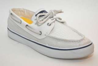 SPERRY Bahama White Sequins Top Sider Classic Boat Shoe Women Shoes 