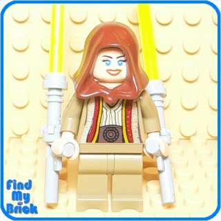 SW616 Lego Custom Female Jedi w/ Tonfa Lightsabers NEW  
